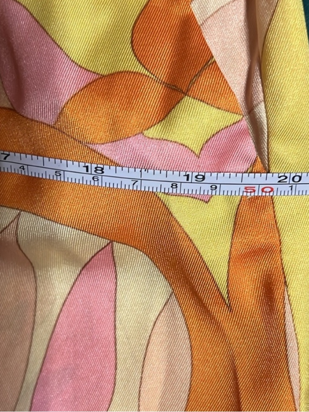 Zara Vibrant Abstract 70's Pink Orange Yellow Green Printed Set - Picture 10 of 13